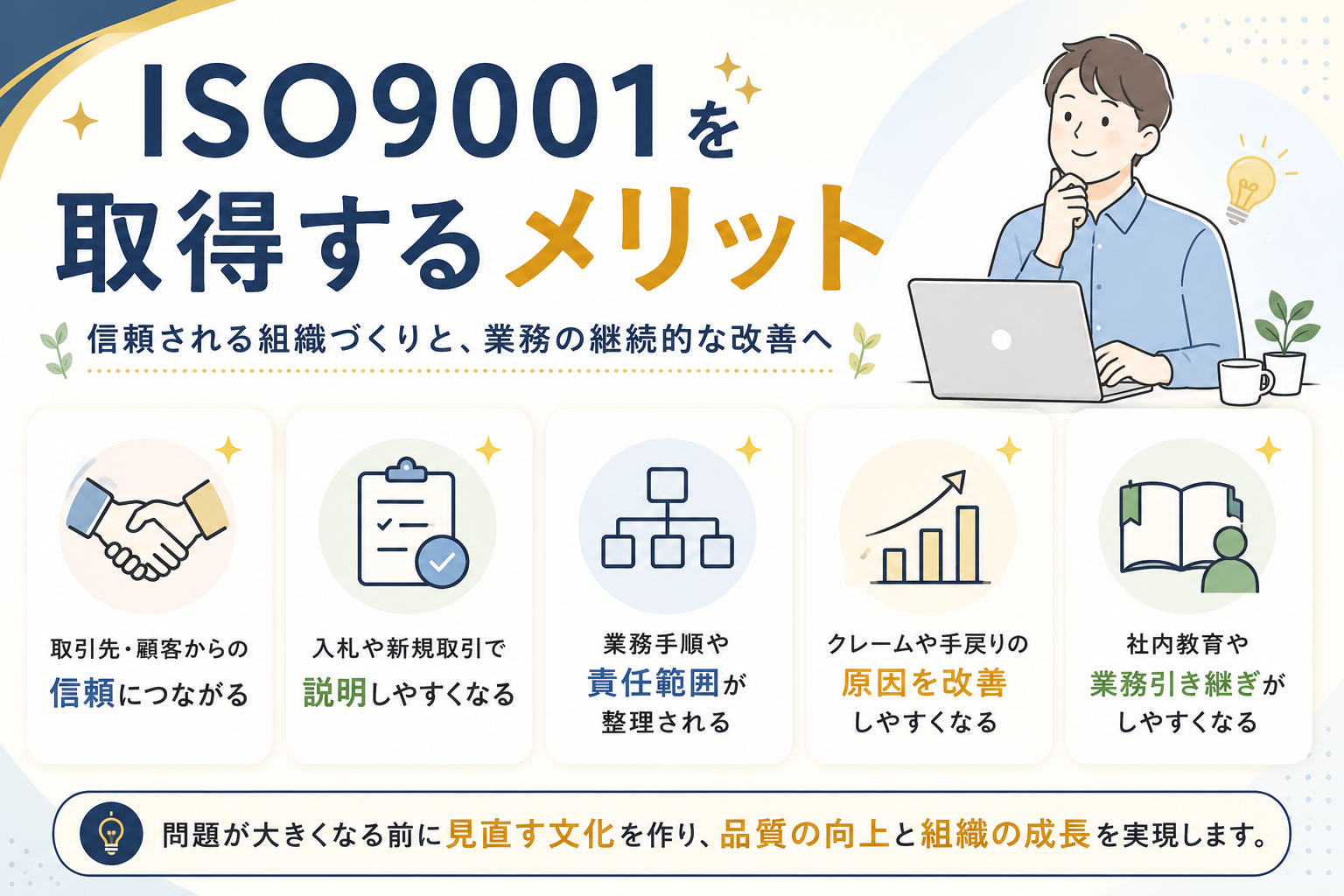 ISO9001を取得するメリット