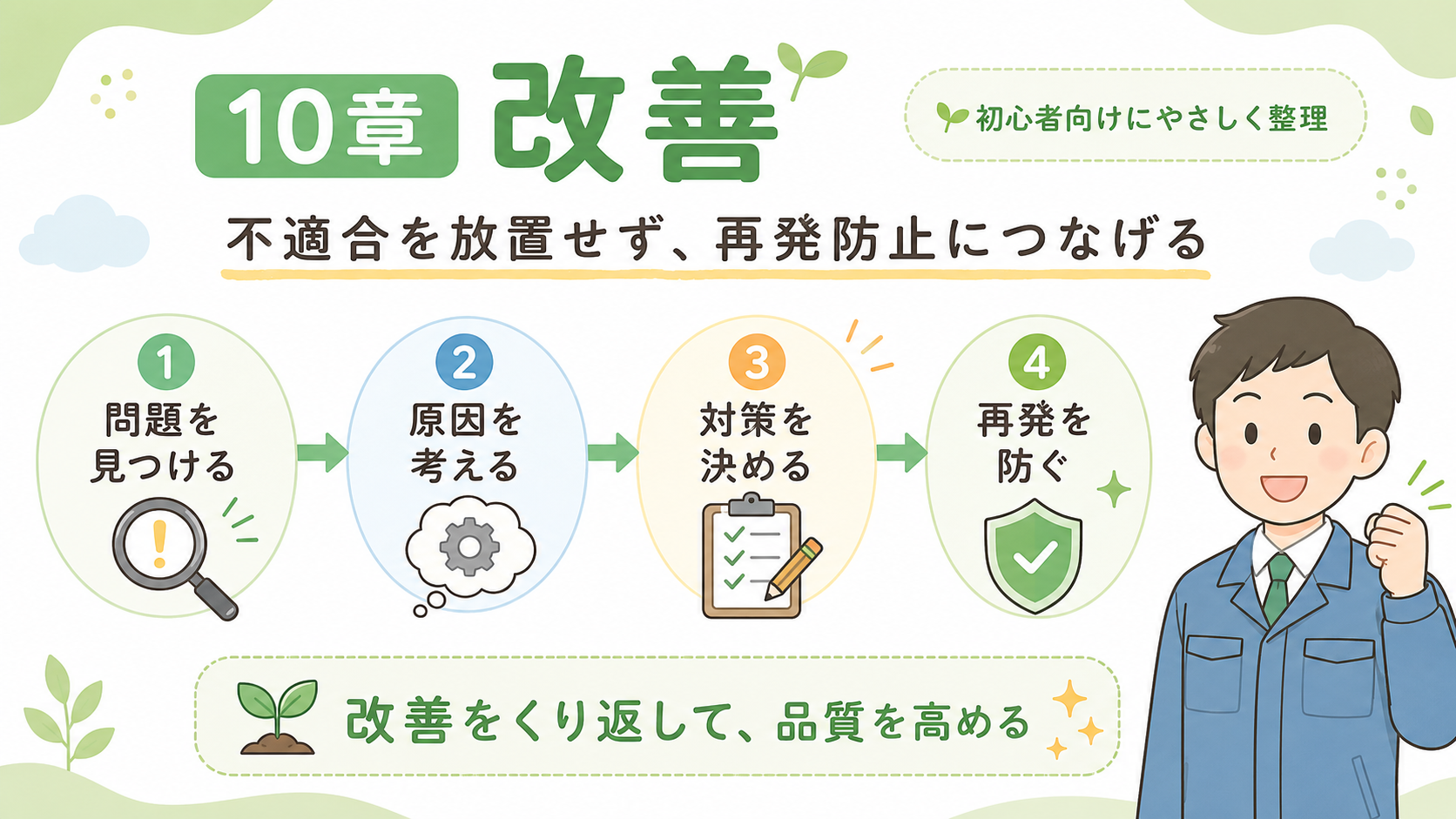 10章 改善｜不適合を放置せず、再発防止につなげる