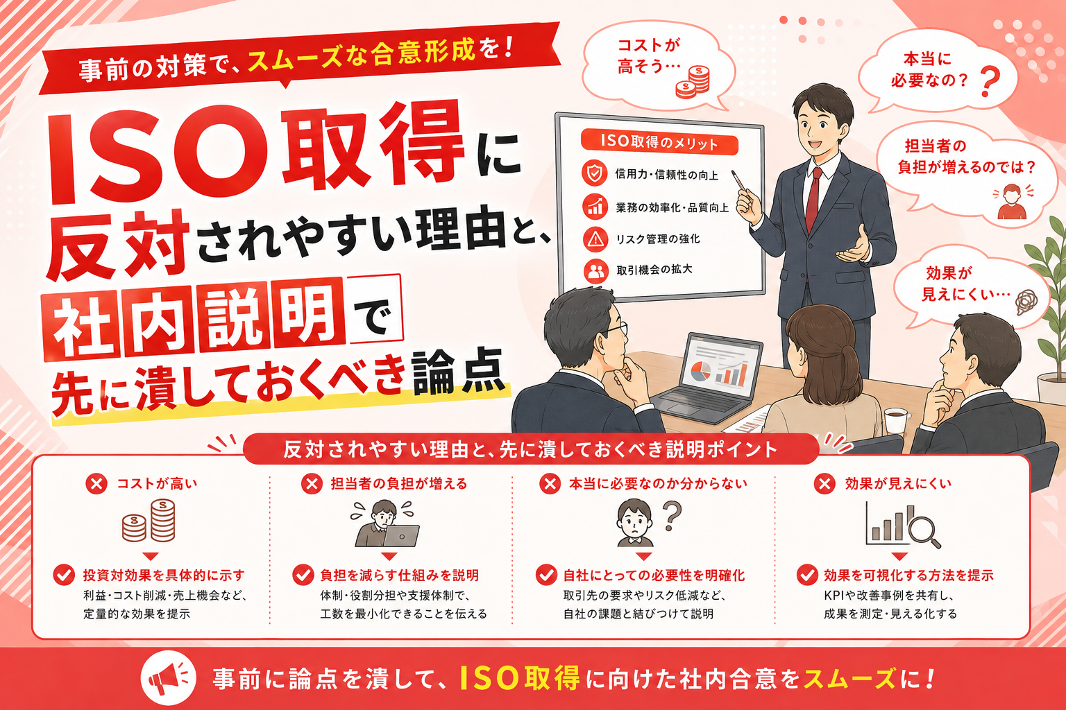 ISO取得に反対されやすい理由と、社内説明で先に潰しておくべき論点